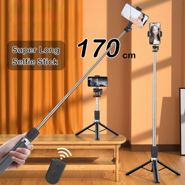4 in 1 Tripod Selfie Stick R1s With Remote Control (Bluetooth)