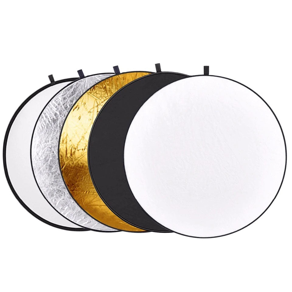 Photography with the 42"/110cm Reflector 42-inch / 107 cm 5 in 1 Special Quality Collapsible Multi-Disc Light Reflector with Bag - Translucent, Silver, Gold, White and Black