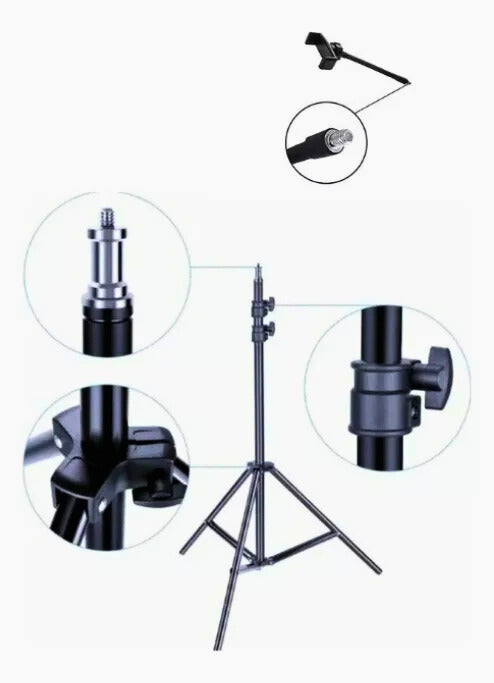 7 feet tripod stand for Ring Light, Videography, Photography, Tiktok, Studio Lighting, Equipment and Multipurpose Usage Elegant Home
