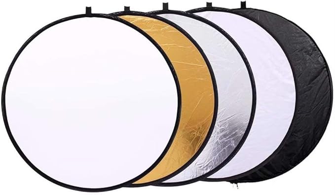 Photography with the 42"/110cm Reflector 42-inch / 107 cm 5 in 1 Special Quality Collapsible Multi-Disc Light Reflector with Bag - Translucent, Silver, Gold, White and Black