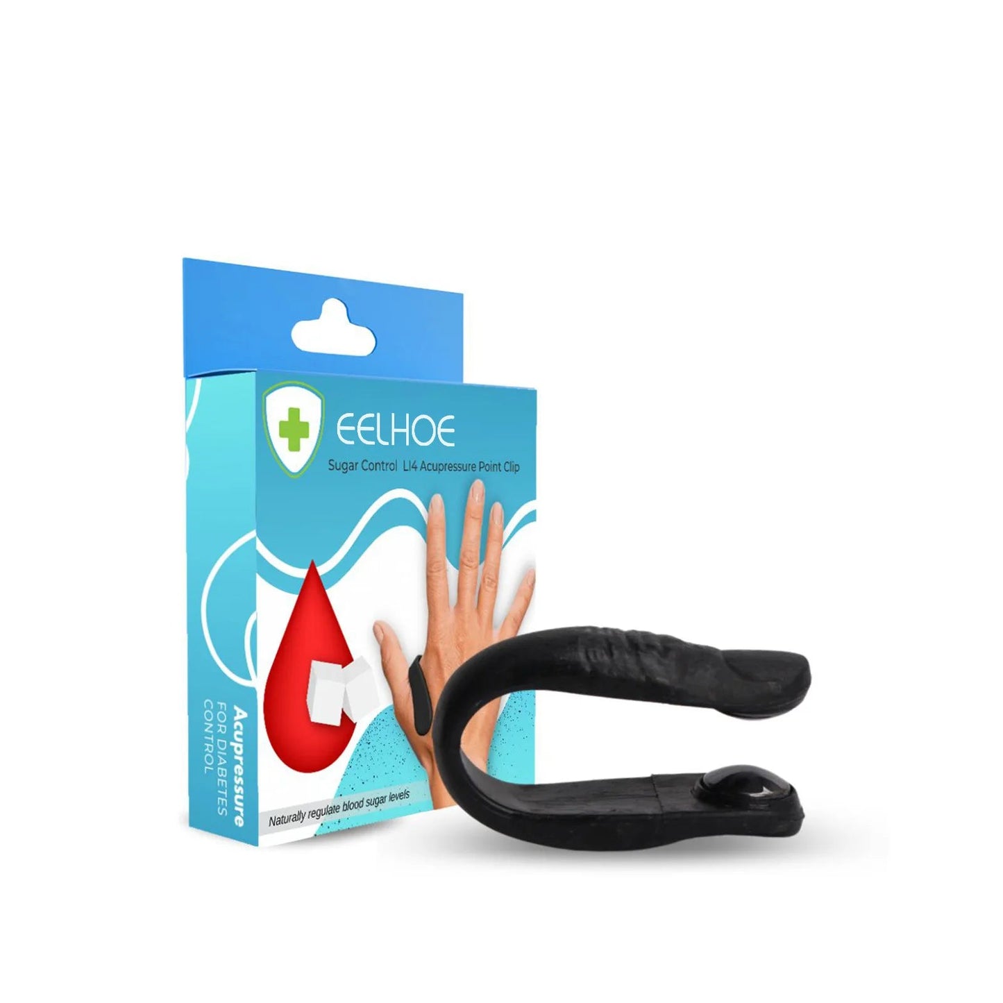 Acupressure Magnetic Sugar Control Clip - (IMPORTED)