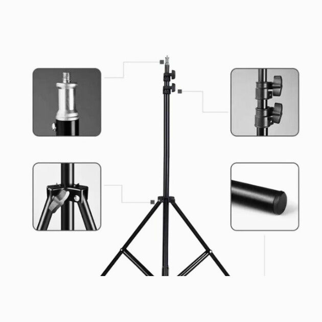 7 feet tripod stand for Ring Light, Videography, Photography, Tiktok, Studio Lighting, Equipment and Multipurpose Usage Elegant Home
