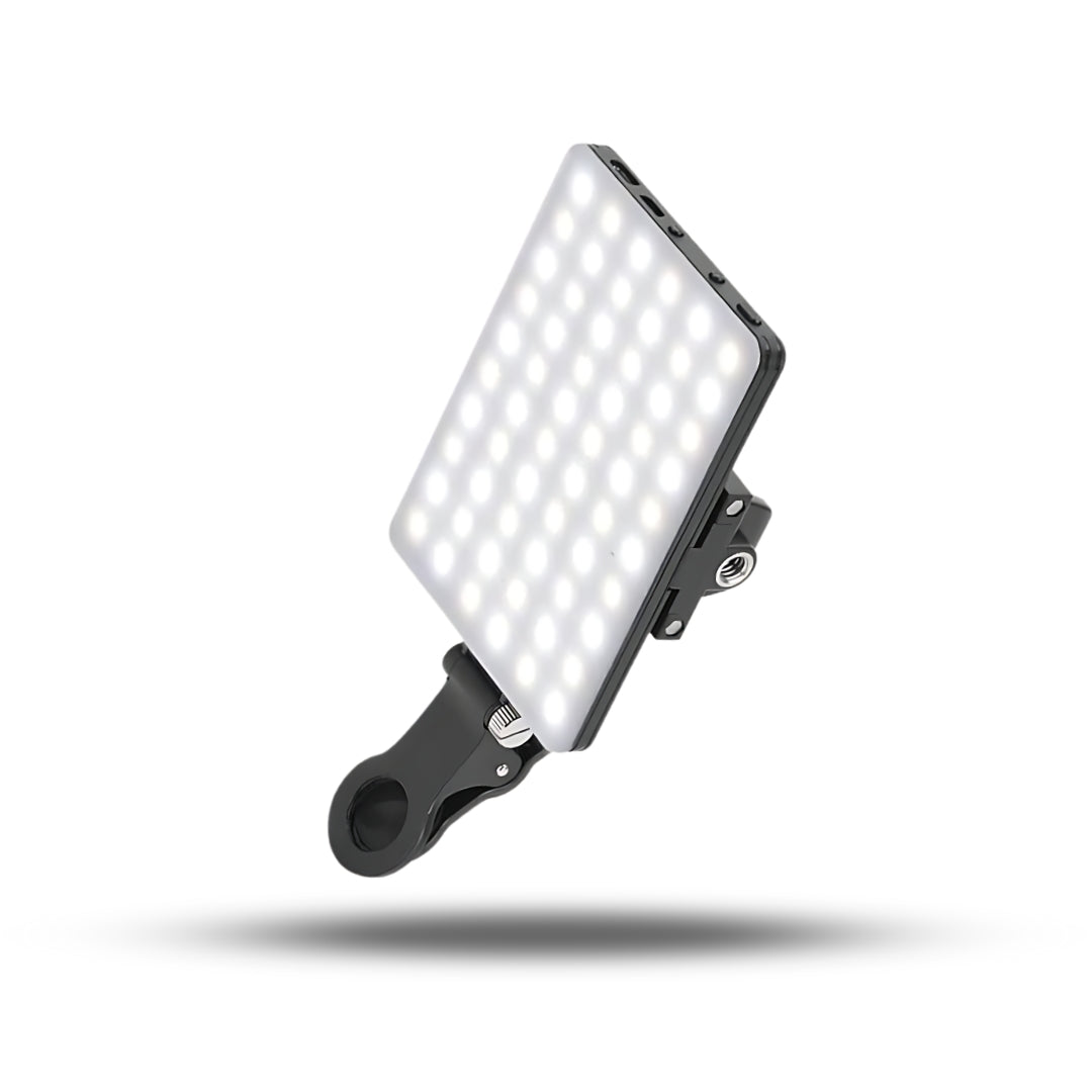Rechargeable Mobile Selfie Light with Front & Back Clip, Three Light Modes Portable LED Selfie Light, Selfie Light for iPhone, Cell Phone, iPad, Laptop, TiKTok, Volg, Makeup, Video Conferencing