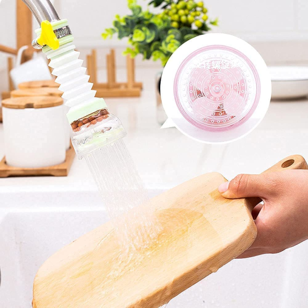 1 Pc Faucet-tap – Anti-splash 360 Degree Adjustable And Rotating Water Purifier Tap For Kitchen-shower With Clip-water Saving Filter