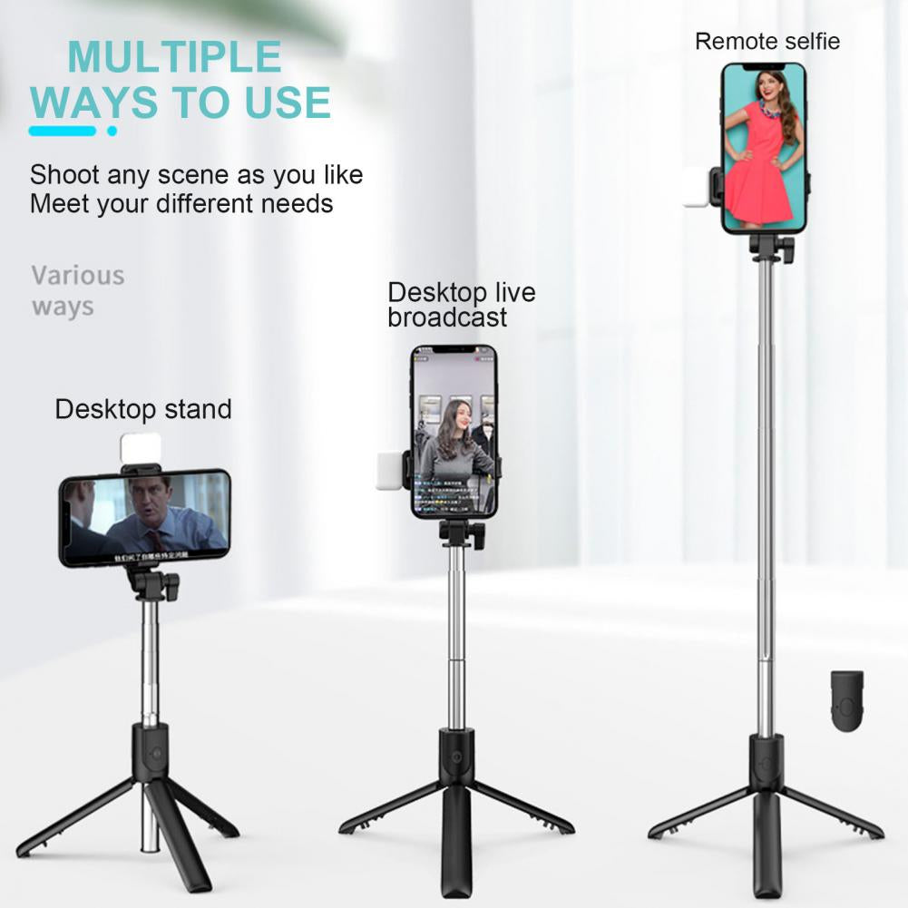 4 in 1 Tripod Selfie Stick R1s With Remote Control (Bluetooth)
