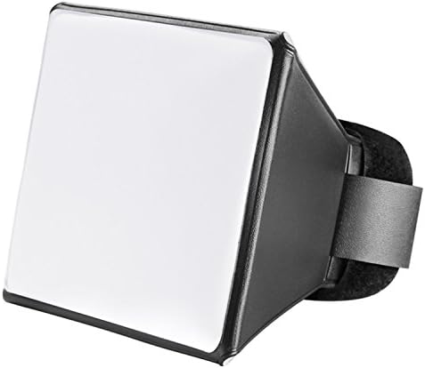 Universal Camera Flash Diffuser Speedlight Softbox Kit, Portable Small Soft Box for Canon Nikon 20x15cm Rectangular Softbox