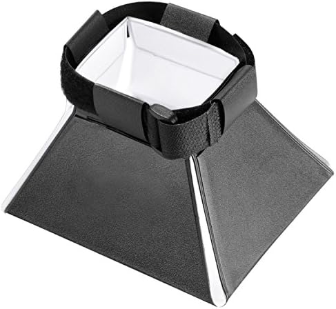 Universal Camera Flash Diffuser Speedlight Softbox Kit, Portable Small Soft Box for Canon Nikon 20x15cm Rectangular Softbox