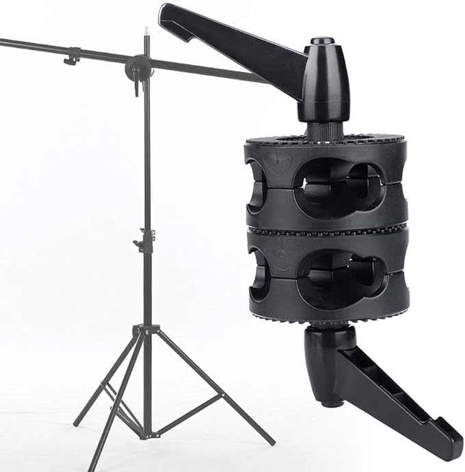4ft Boom Arm Rod With Dual Swiveling Grip Head Angle Clamp For Studio| Podcasting| Video And Photo Use(High Quality)