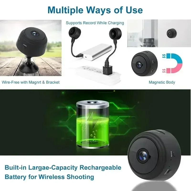 V380 A9 Mini Camera Full Hd Camera 1080p Wifi With Stand