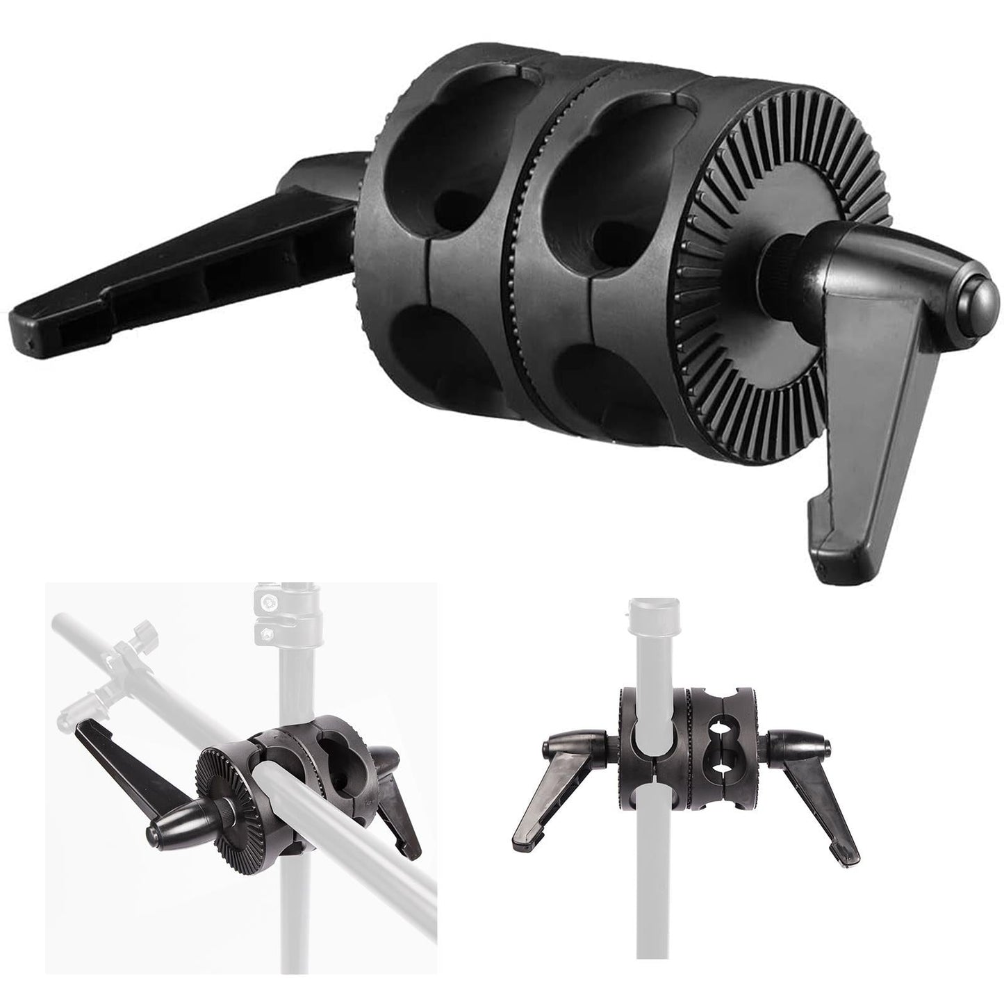 4ft Boom Arm Rod With Dual Swiveling Grip Head Angle Clamp For Studio| Podcasting| Video And Photo Use(High Quality)