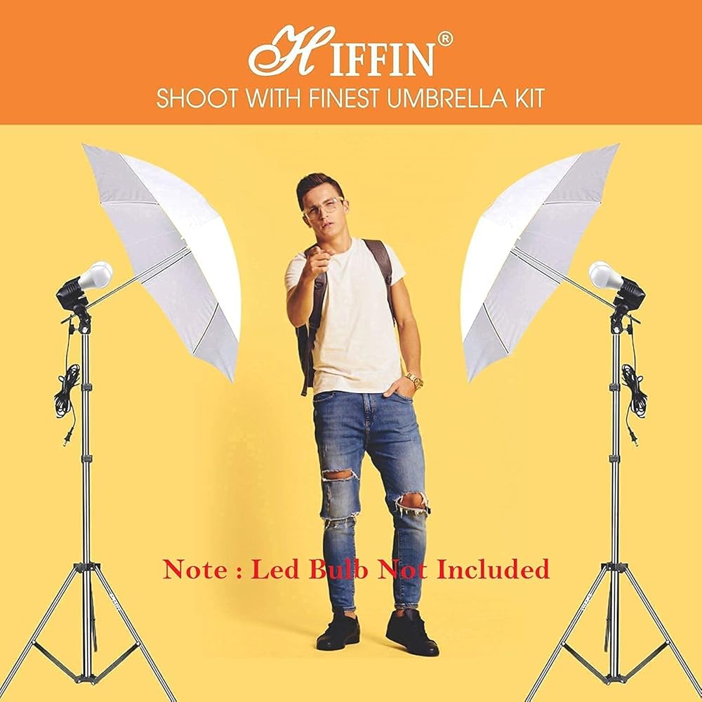 Double Bulb Umbrella Holder For Studio Lights| Photographers|Youtubers