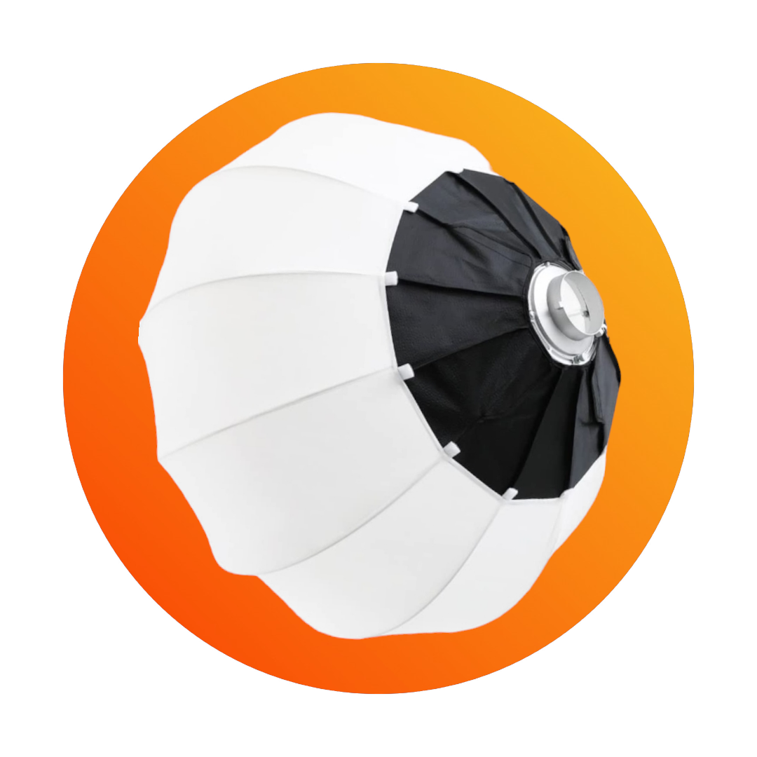 65cm Foldable Lantern Ball Shape Soft Box for Professional Studios| Photography & Videography