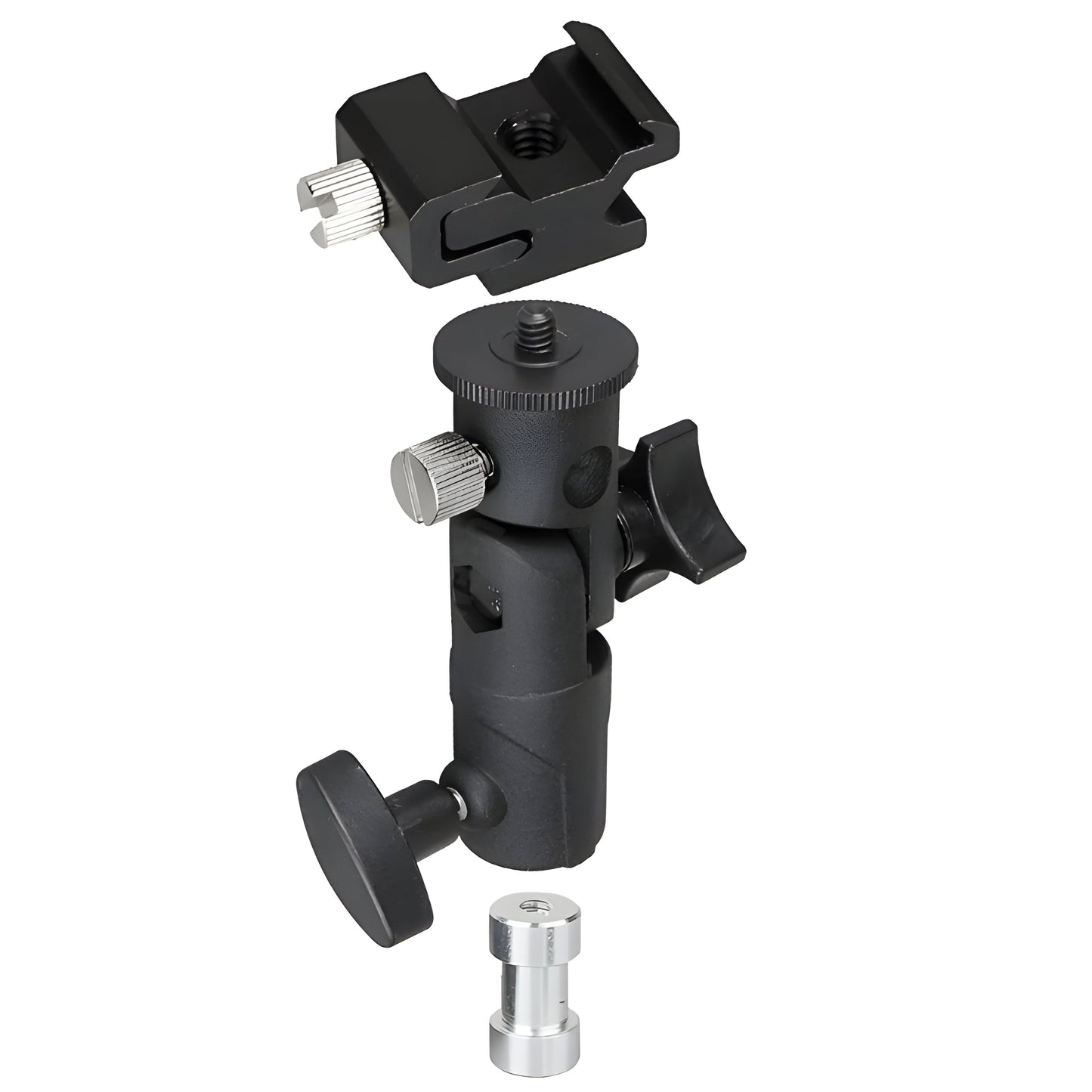 Universal Metal Flash Hot Shoe Speedlite Umbrella Holder Light Stand Grip Bracket