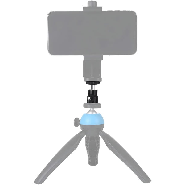 Mini Ball Head 360 degree Aluminium Alloy 1/4" Screw Tripod Hot Shoe Mount for DSLR Camera-Monopod-Camcorder-Flash Light Stand-Video Photo Accessories And LED Baby Lights