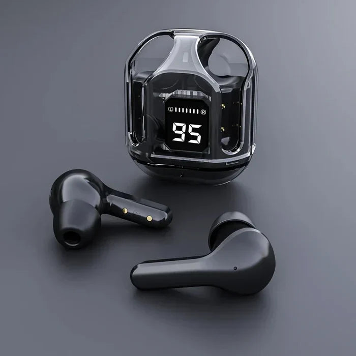 Air31 Wireless Crystal Transparent Bluetooth/airpods/earbuds