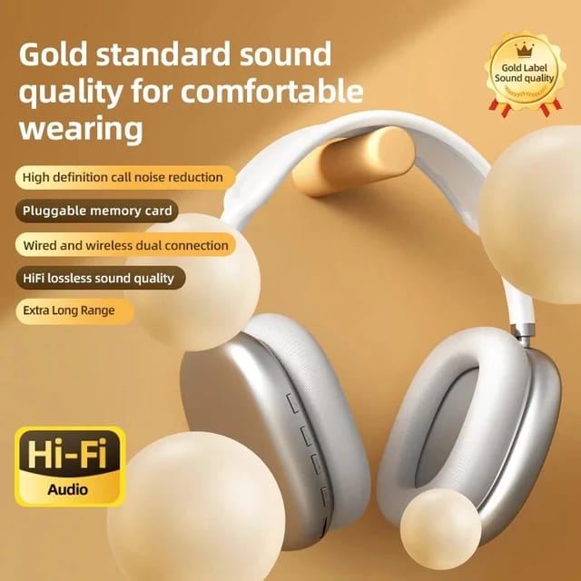 P9 Pro Max Wireless Bluetooth Headphones (Random Colour)
