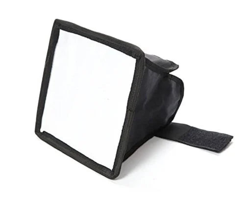 Universal Camera Flash Diffuser Speedlight Softbox Kit, Portable Small Soft Box for Canon Nikon 20x15cm Rectangular Softbox