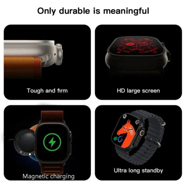 Hk 9 Ultra Max Smart Bluetooth Calling Wireless Watch For Men & Women