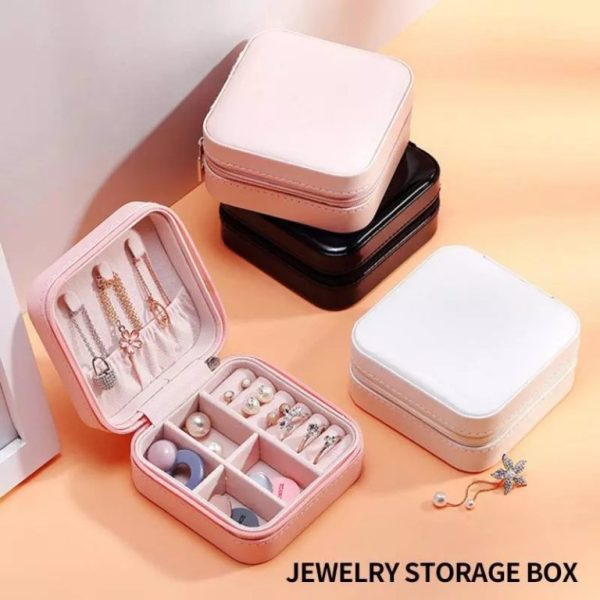 Premium Mini Jewelry Organizer Box Travel Friendly Small Faux Leather Box for Jewellery For Women And Girls