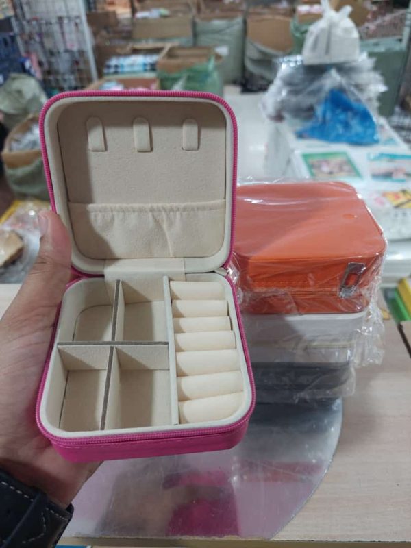 Premium Mini Jewelry Organizer Box Travel Friendly Small Faux Leather Box for Jewellery For Women And Girls