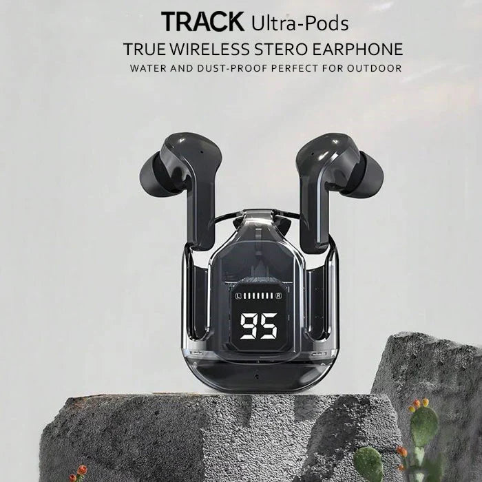 Air31 Wireless Crystal Transparent Bluetooth/airpods/earbuds